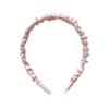 Women Headband Thin Edge Anti-Slip Design Pleated Texture Hair Hoop Commuting
