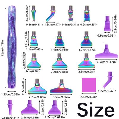 5D Harz Diamantmalerei Stift Faden Metall Ersatz Stiftspitzen Punktbohrer Stifte Mit Kleber Ton DIY Kunsthandwerk Diamantmalerei