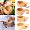 Handgefertigte nordische Holztassen Tragbare Kuksa mit Lanyard Kaffeetasse Milchtasse 250ml Tee Kaffee Trinkbecher Holz Kaffeetasse