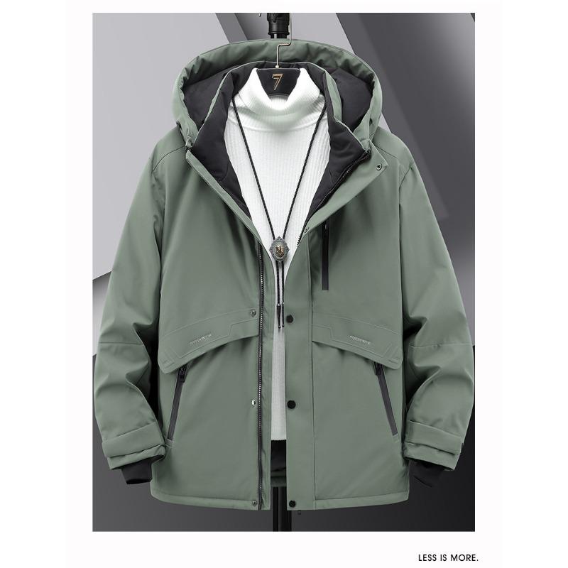 M8XL Fattened Plus Size% White Duck Down 24 Winter Down Jacket Trendy Brand Thickened Warm Jacket Men's Clothing