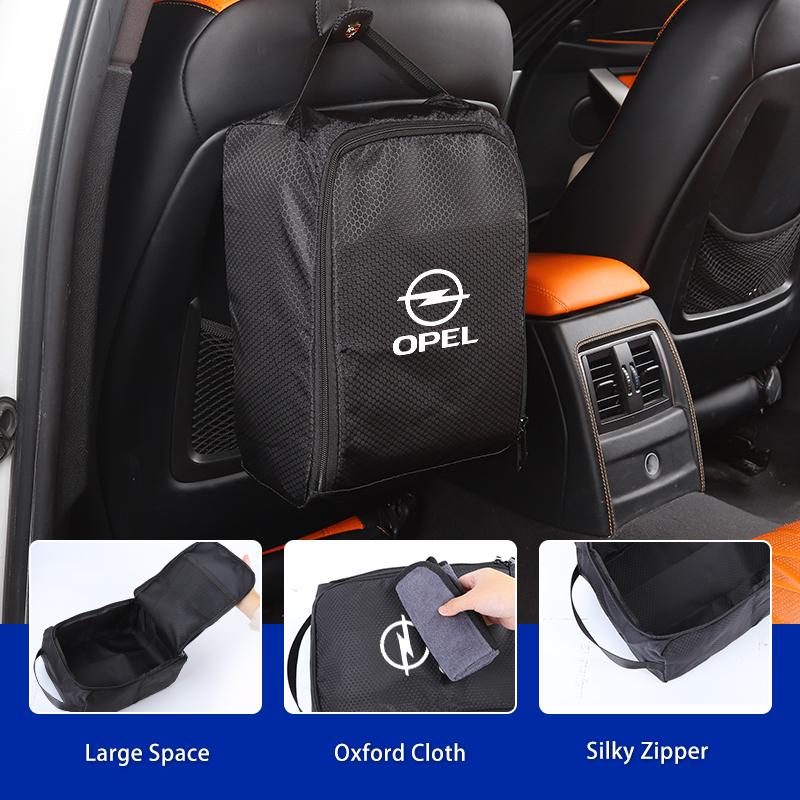 AAAYQ1 Car Trunk Shoes Bag Honeycomb Mesh Sneakers Storage Bag For Opel Corsa Astra Insignia Vectra Zafira Meriva Vivaro Antara Ampera