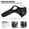 Unisex Windproof Riding Mask with Filters Valves Reusable Face Protection Mask for Walking Cycling Motorcycling
