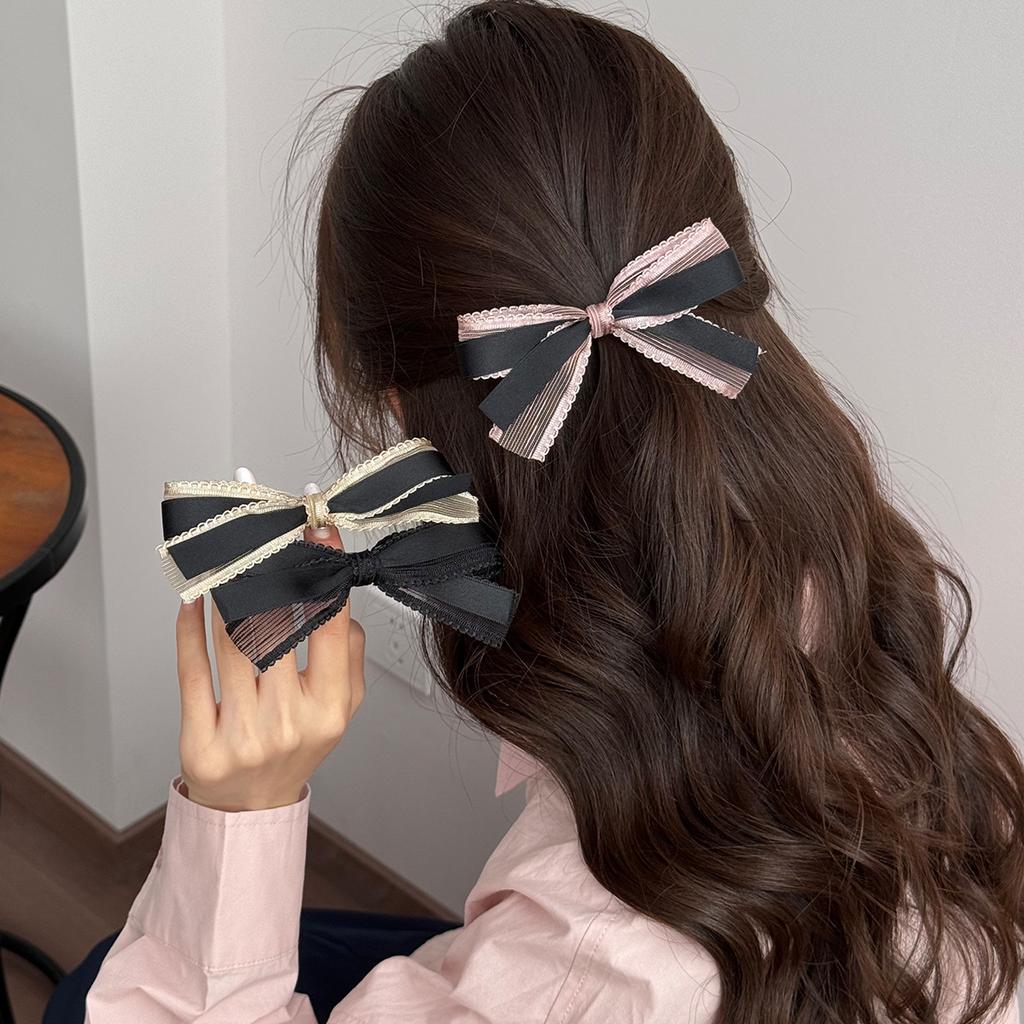 Koreańskie akcesoria spinka do włosów akcesoria dla kobiet dziewczynka kokarda kpop wiodąca moda modna popularna vintage krab barrette nowa