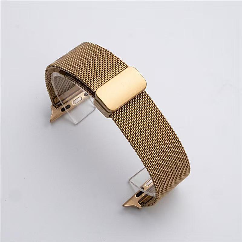 Apple Watch S10 Nerezový milánský magnetický řemínek pro Series 7/8/9