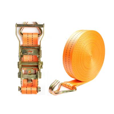 Ratchet Tie Down Strap Lashing Strap with Hook Securing Straps and Tensioner Set for Trailer Truck Car Hauling