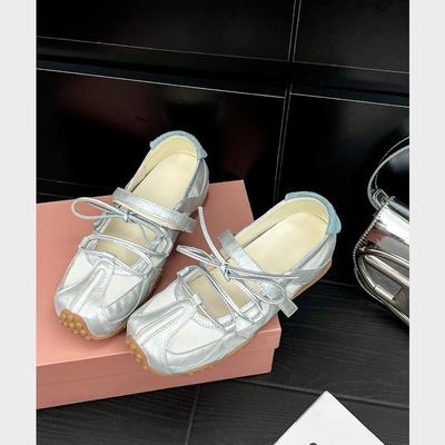 ~ Innere Höhenerhöhung 5cm Mary Jane Damenschuhe Sommer neue lässige Sportschuhe Ballerinas Tide