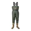 Heavy-Duty Waterproof Overalls: Thick, Wear-Resistant Half-Body Waders for Aquaculture.