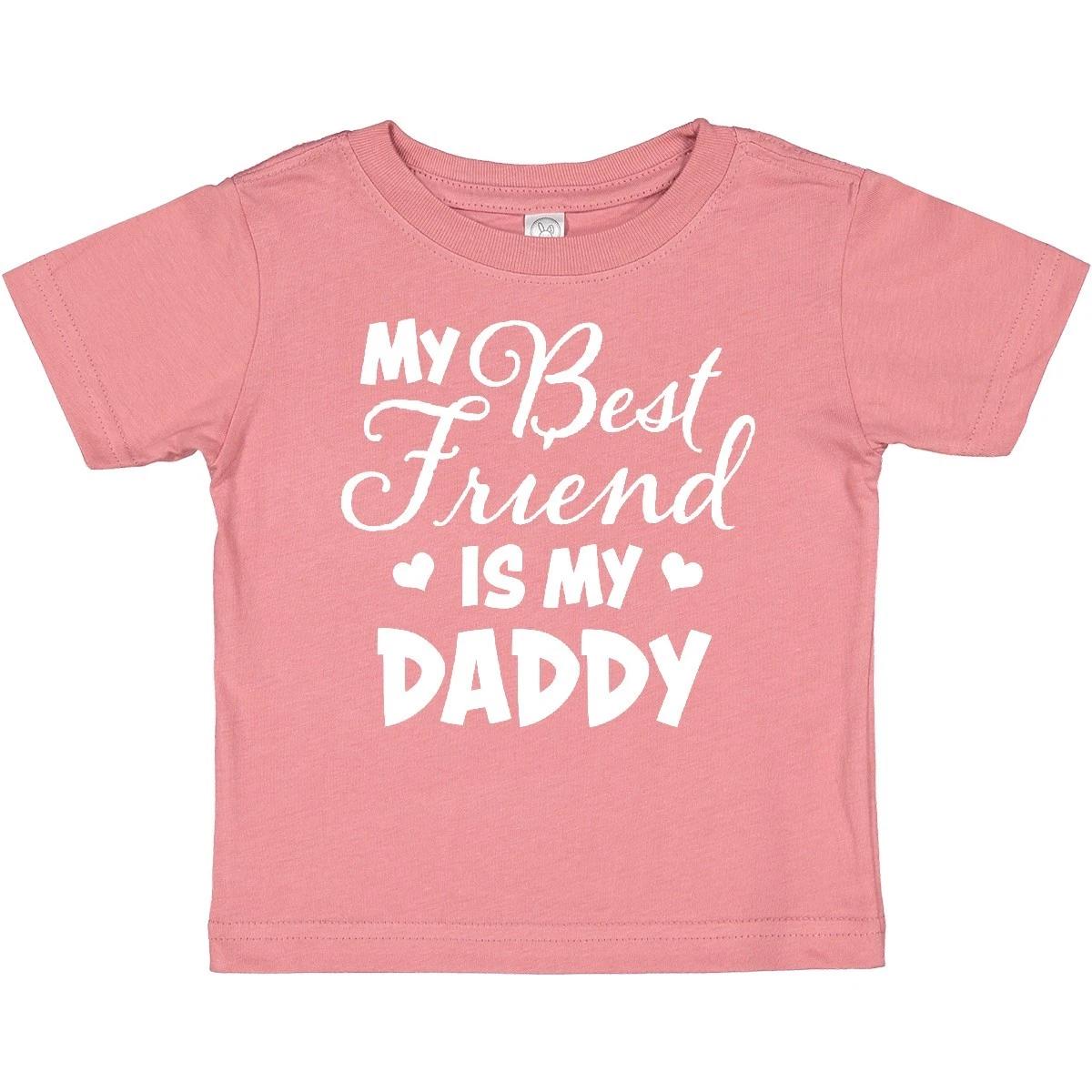 Inktastic My Best Friend Is My Daddy With Hearts Baby T-Shirt Family Infant Tees 120