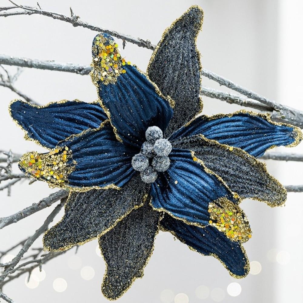 Vibrant Colors Artificial Xmas Flower Large Size Christmas Tree Wreath  Wedding Decor