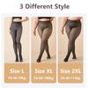 Thick Fake Translucent Leggings High Waist Thermal Stockings Winter Warm Pantyhose  for Women