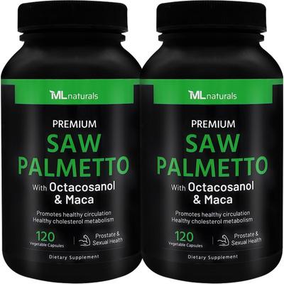 My Life Naturals Premium Saw Palmetto Octacosanol & Maca, 120 Tablets, 2 Units