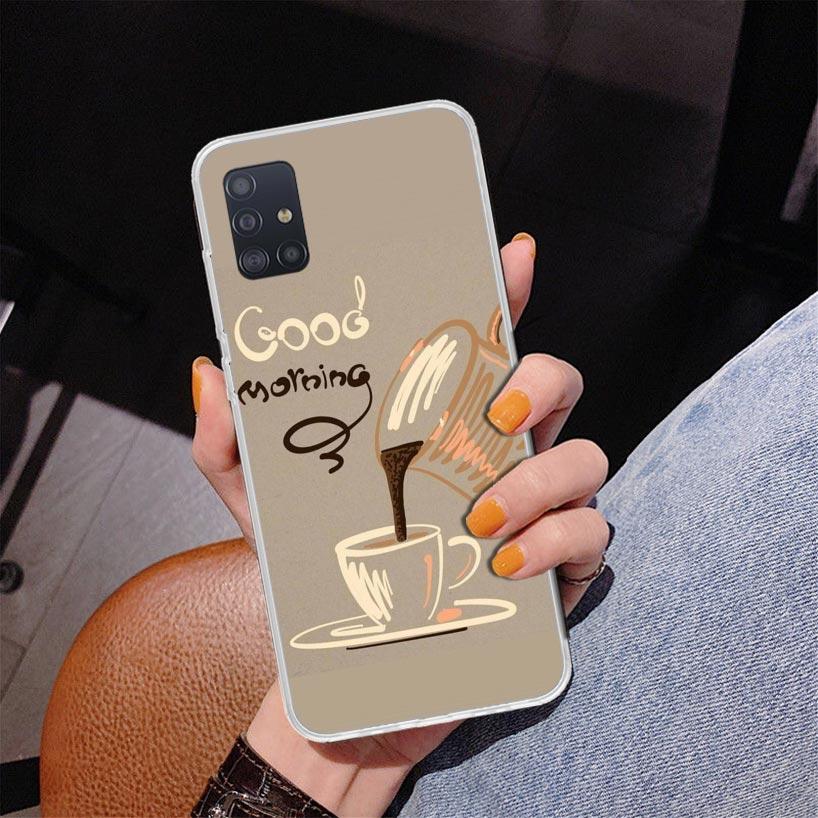

Coffee Wine Cup Phone Case For Samsung Galaxy A52 A32 A22 A12 A51 A31 A50S A30S A20S A10S Note 20 Ultra 10 Plus S10 A72 A71 Gala Samsung A22 4G