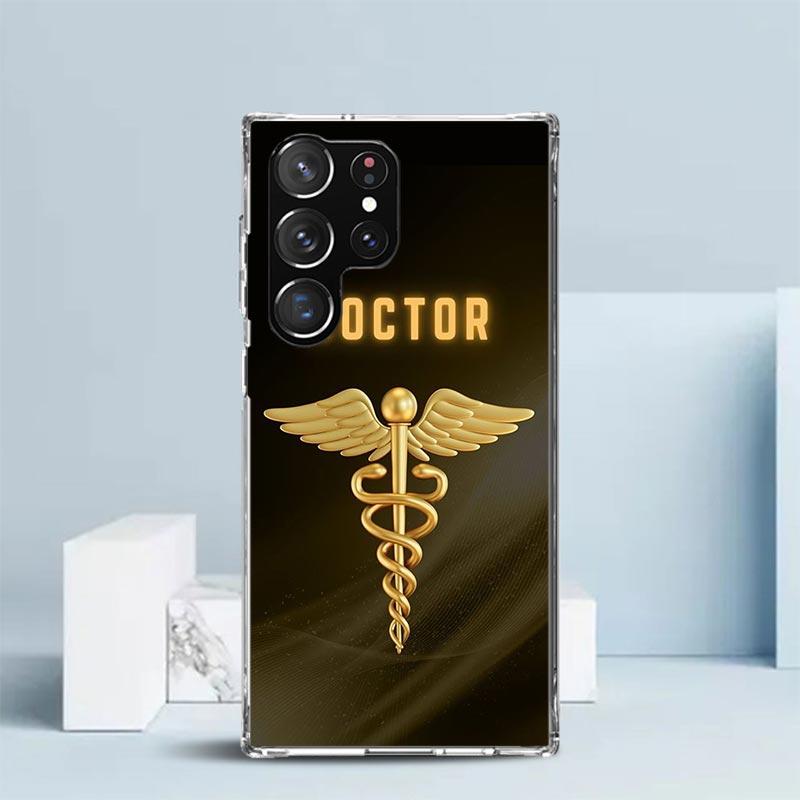 Medicine Nurse Doctor Phone Case For Samsung Galaxy S24 S25 Edge S26 Ultra S22 S23 Plus S21 + S20 FE Soft TPU Back Cover Galaxy