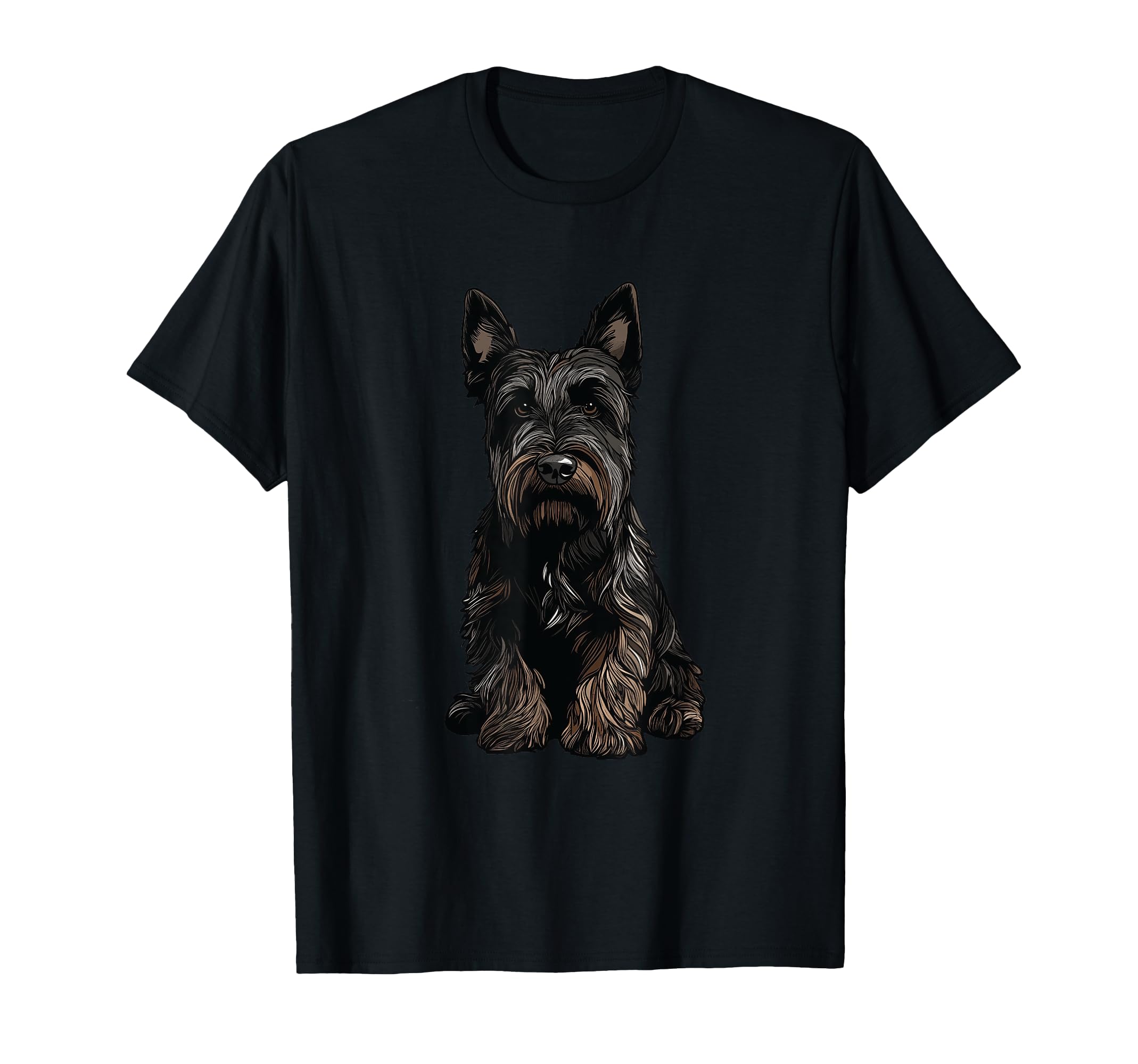 

Scottish Terrier Dog Illustration Scotty T-Shirt
