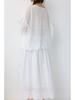 Japanese Literary Embroidered Lace Long Sleeve T-shirt & Skirt Set - Women's Pure Cotton Casual Fashion