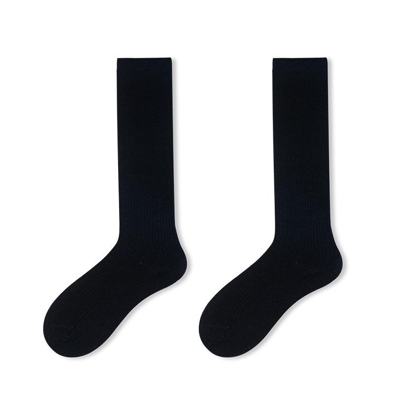 Ladies Stockings Fashion Solid Color Knitted Pile Socks Stacked Socks Fashion Padded Warm Knit Leggings Women's New 2026