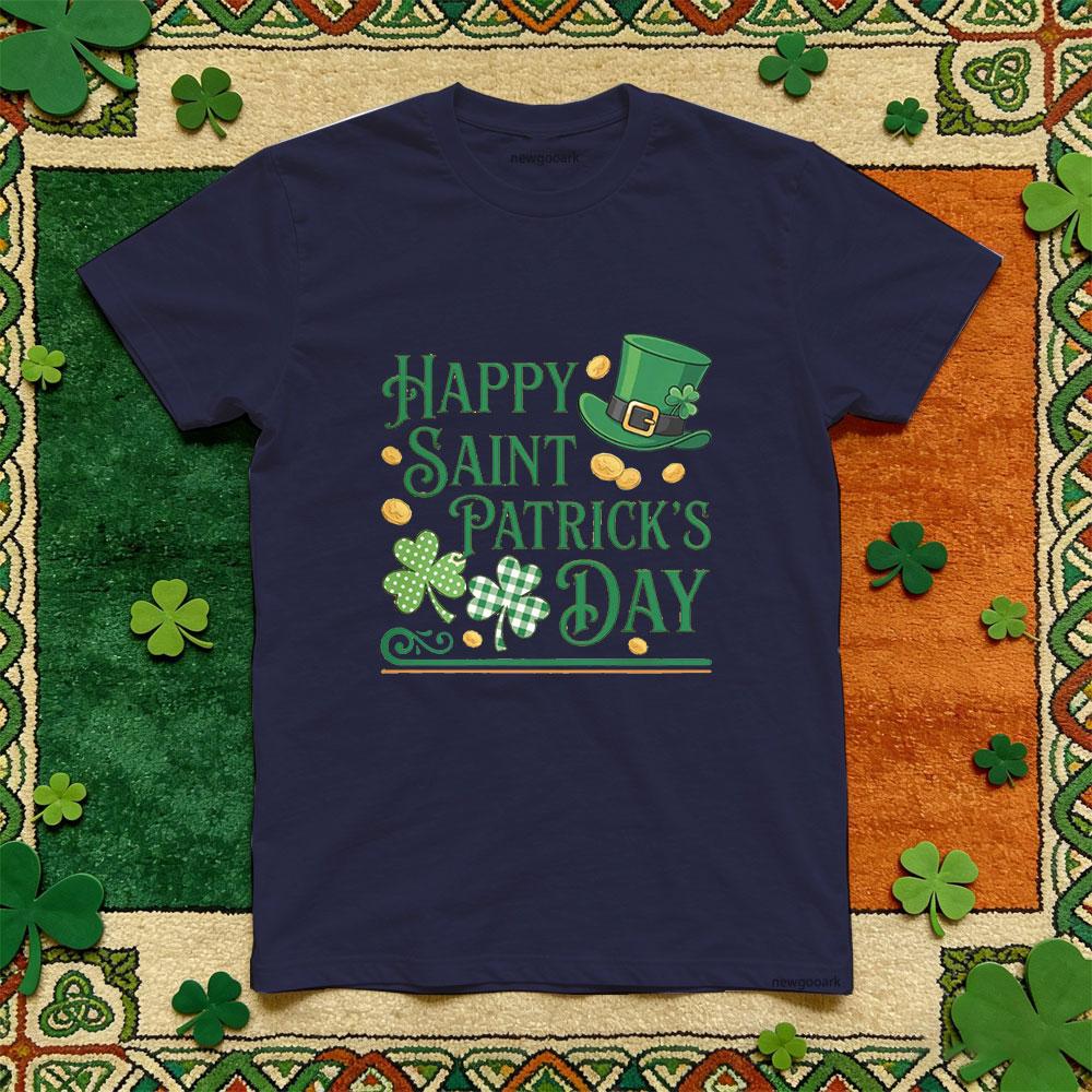 

Saint Patrick funny printed T shirt Unisex green Retro cotton Casual festival lucky Irish Adult Party tee 3XL