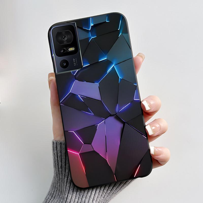 Phone Case For TCL 40 SE 40SE 40 XL 40R 40XL 40T Case Luxury Cute Cool Cartoon Black Soft Silicone Cover Protective Shell Coque