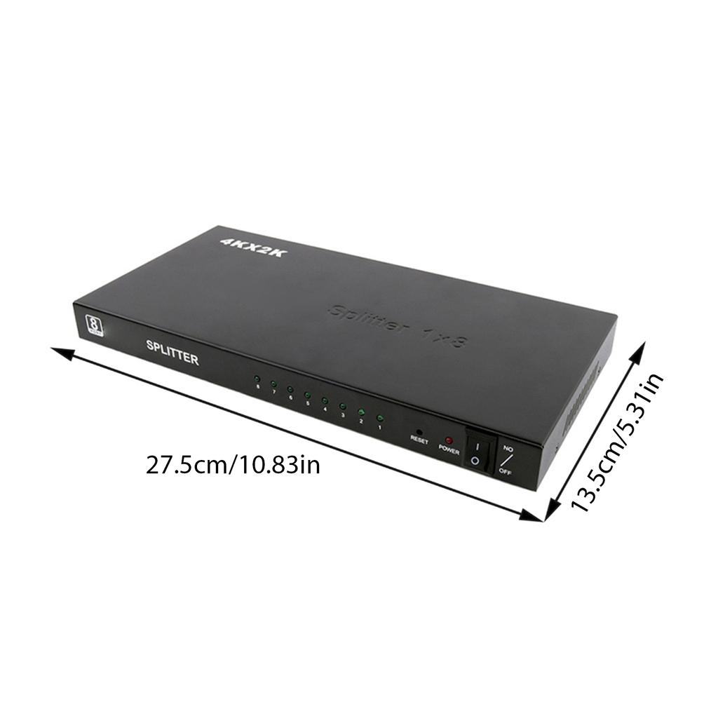 HighDefinition 1080p 1x8 Video Splitter Converters HDMI2.0 Distribution Amplifiers for Conference and Exhibition