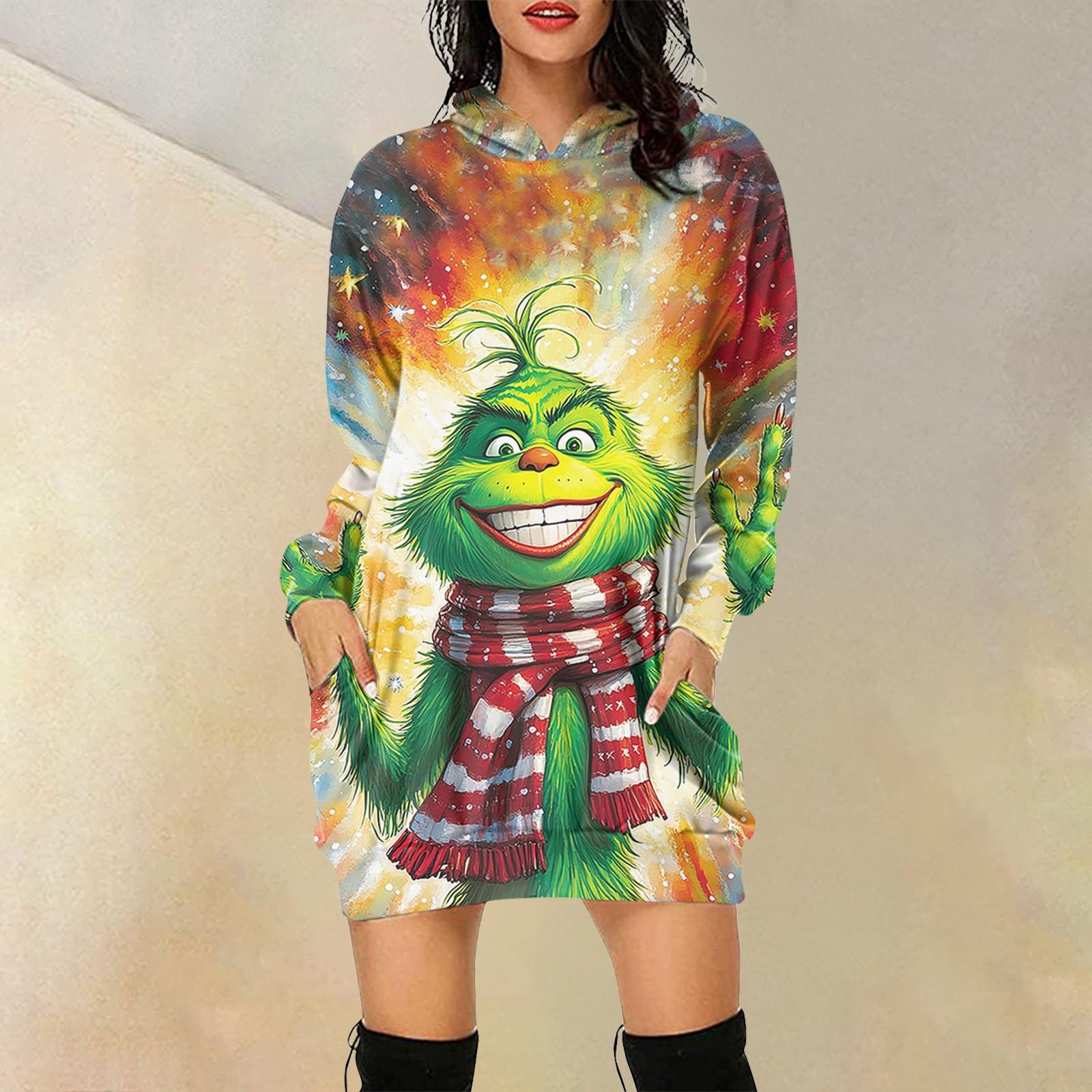 

Женская повседневная модная толстовка с капюшоном и длинным рукавом с принтом XL жёлтый