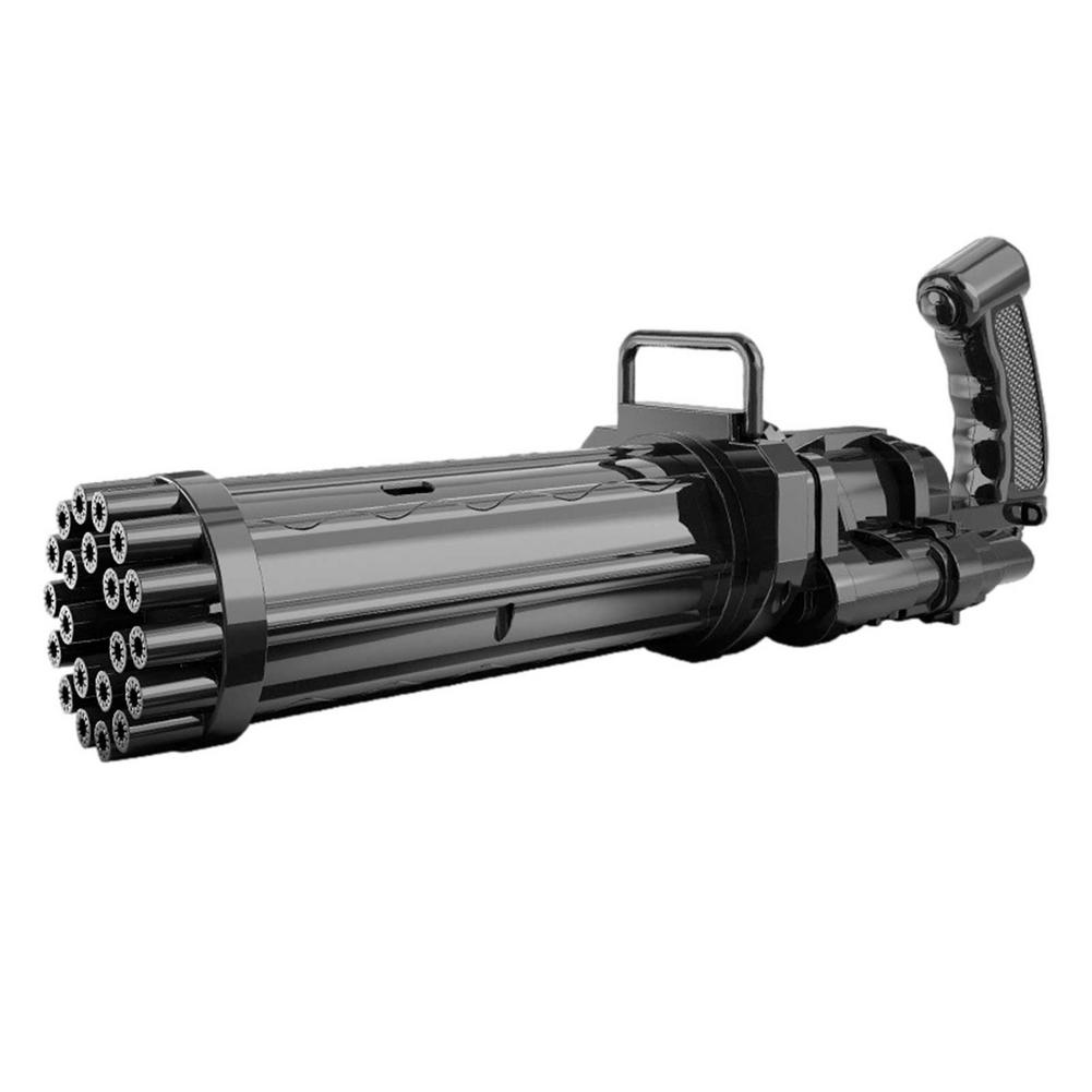 Hot Kids Gatling Bubble Gun Toy 64-Hole Charging Electric Automatic Bubble Machine Summer Outdoor Soap Water Children Toys