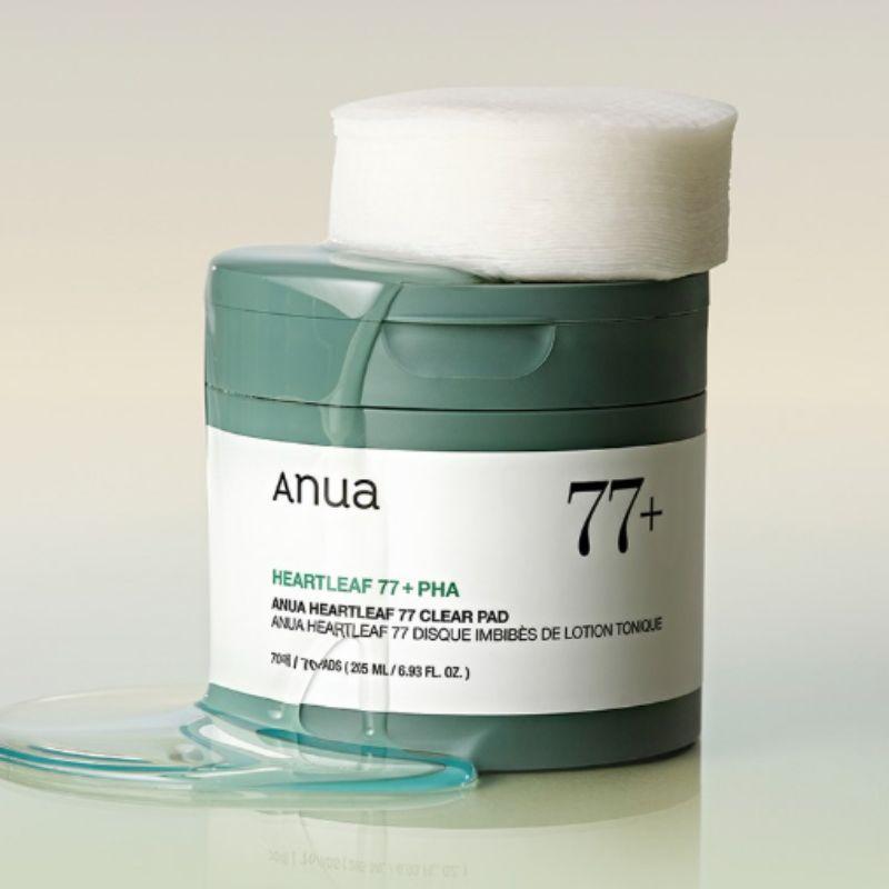 ANUA Набор успокаивающих отшелушивающих тонер-пэдов Heartleaf Seventy Seven, восемьдесят штук