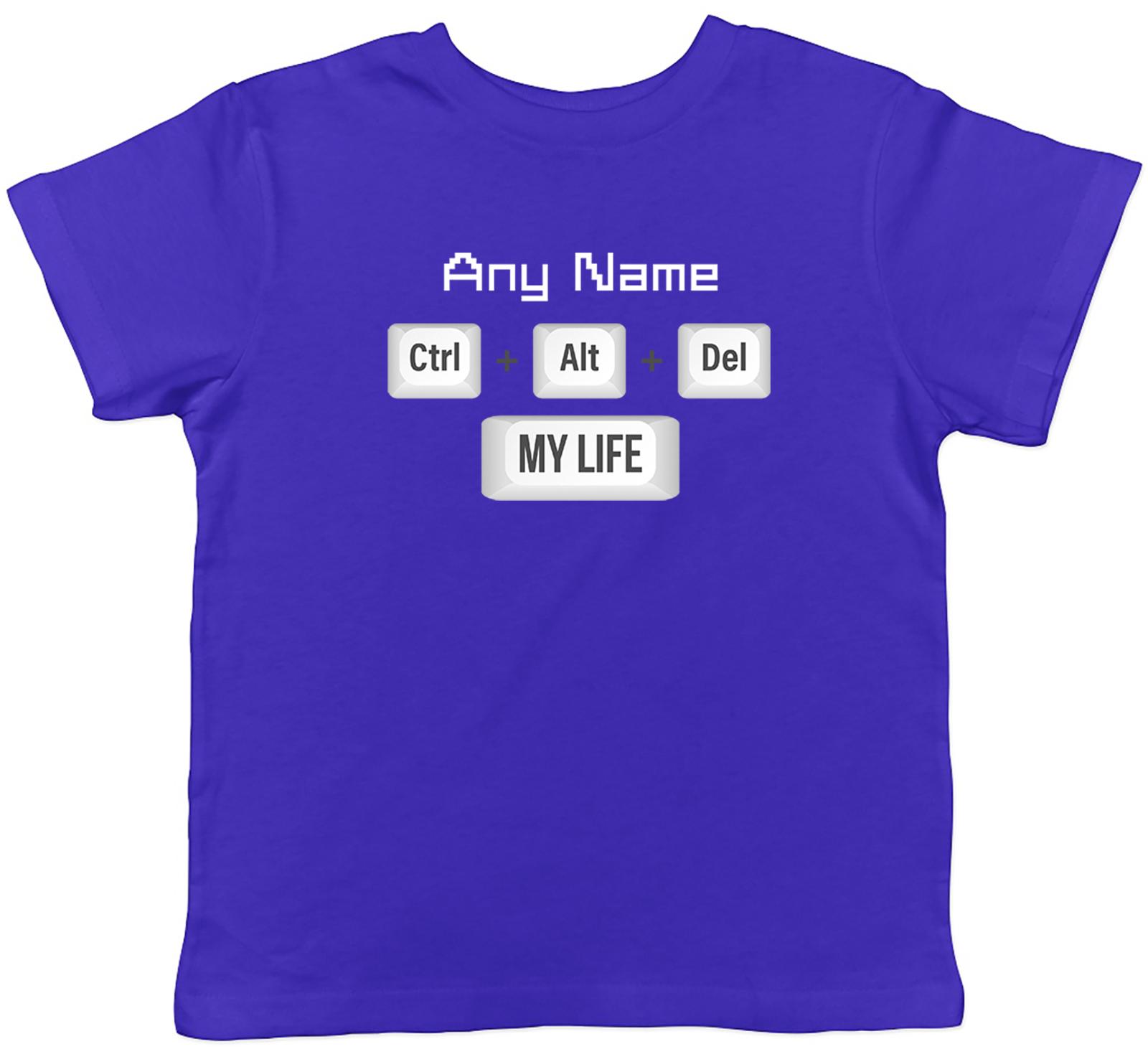 Personalised IT Technician CTRL ALT DEL Kids T-Shirt Boys Girls Gift 100