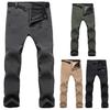 Herren Hose Stretch Wasserdicht Freizeit Winddicht Fleece Dicke Cargohose zum Klettern