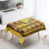 Abstract Art Food Illustration Tablecloth Oil-proof Tablecloth Waterproof Picnic Fabric Nordic Home Decoration