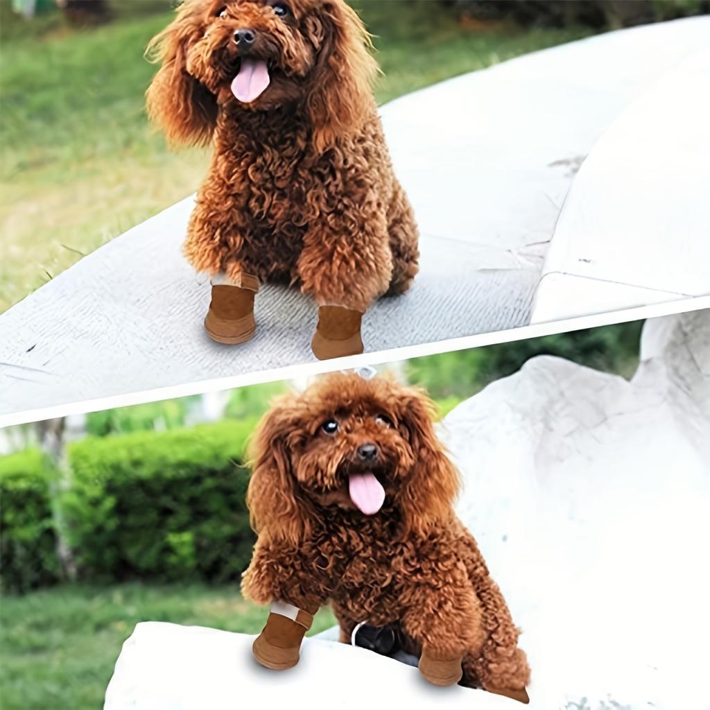 Dog Shoes for Dogs, Breathable Dog Boots & Paw Protectors for Hot Pavement Summer Winter Snow, 360° Anti-Slip Dog Booties