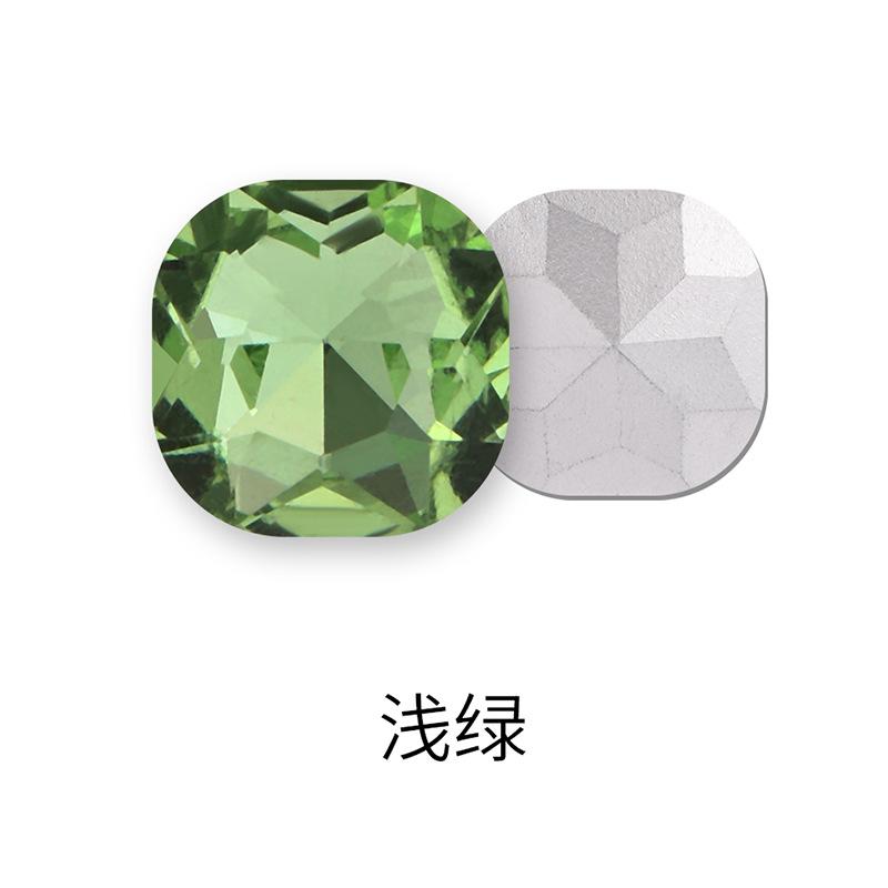 50 Stück Fette Quadratische Spitze Boden Speziell geformte Diamant Kleidung Gepäck Handyhülle Schuh Kristall Zubehör Spitze Boden Fetter Quadratischer Nagel