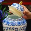 Enamel Ginger Jar Ceramic General Jar Home Retro Ceramic Candy Nuts Coffee Bean Powder Sealed Jar Desktop Ornaments Ceramic Vase