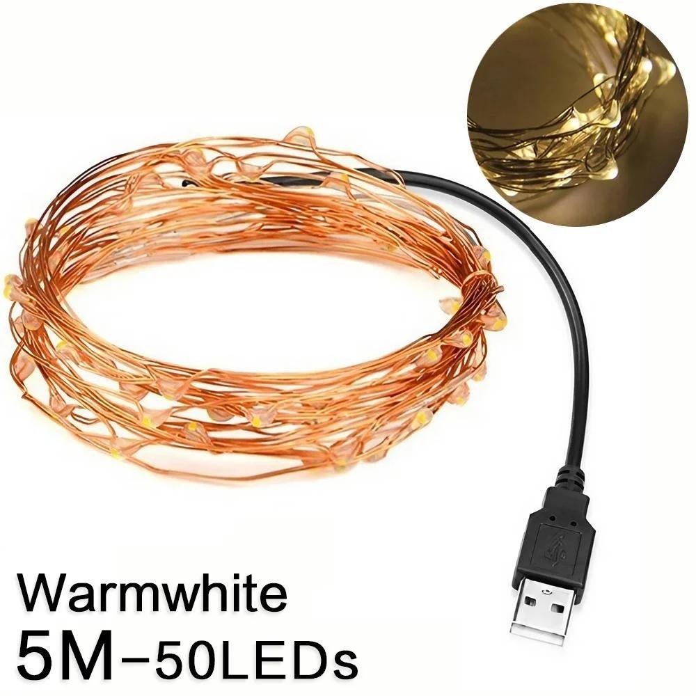 30M USB LED String Lights for Xmas Garland Party Wedding Home House Decoration Christmas Tree Flasher Fairy Lights Christmas holiday decor