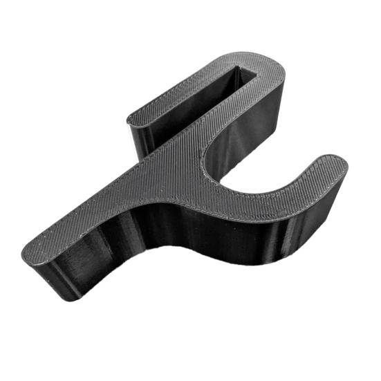 Shower Hook Plastic Anti-Slip Compression Resistant Hook Within 8mm Glass Door Drill-Free Installation Hook for Bathroom