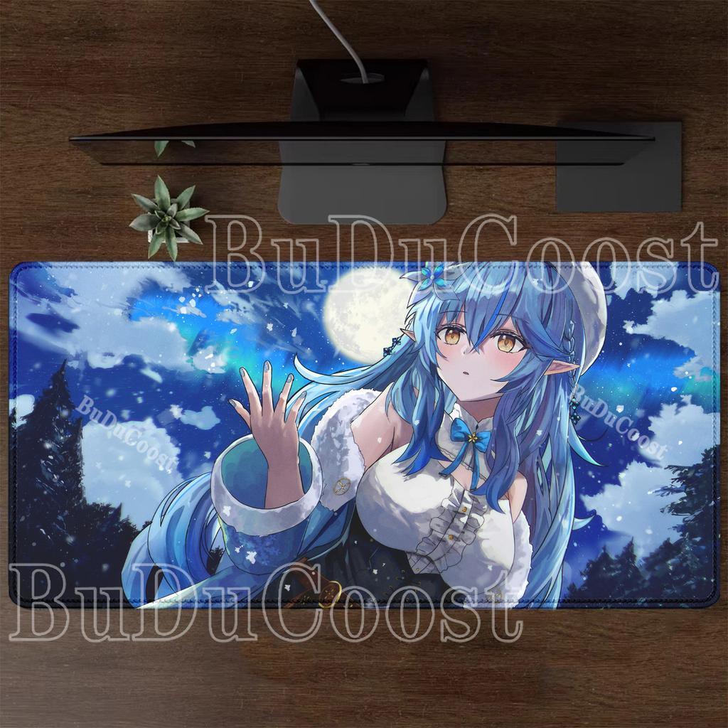 Yukihana Lamy Hololive Kawaii Carpet Office Gaming Accessories Mouse Pad Large Laptop Keyboard Non-slip PC Computer XXL Desk Mat