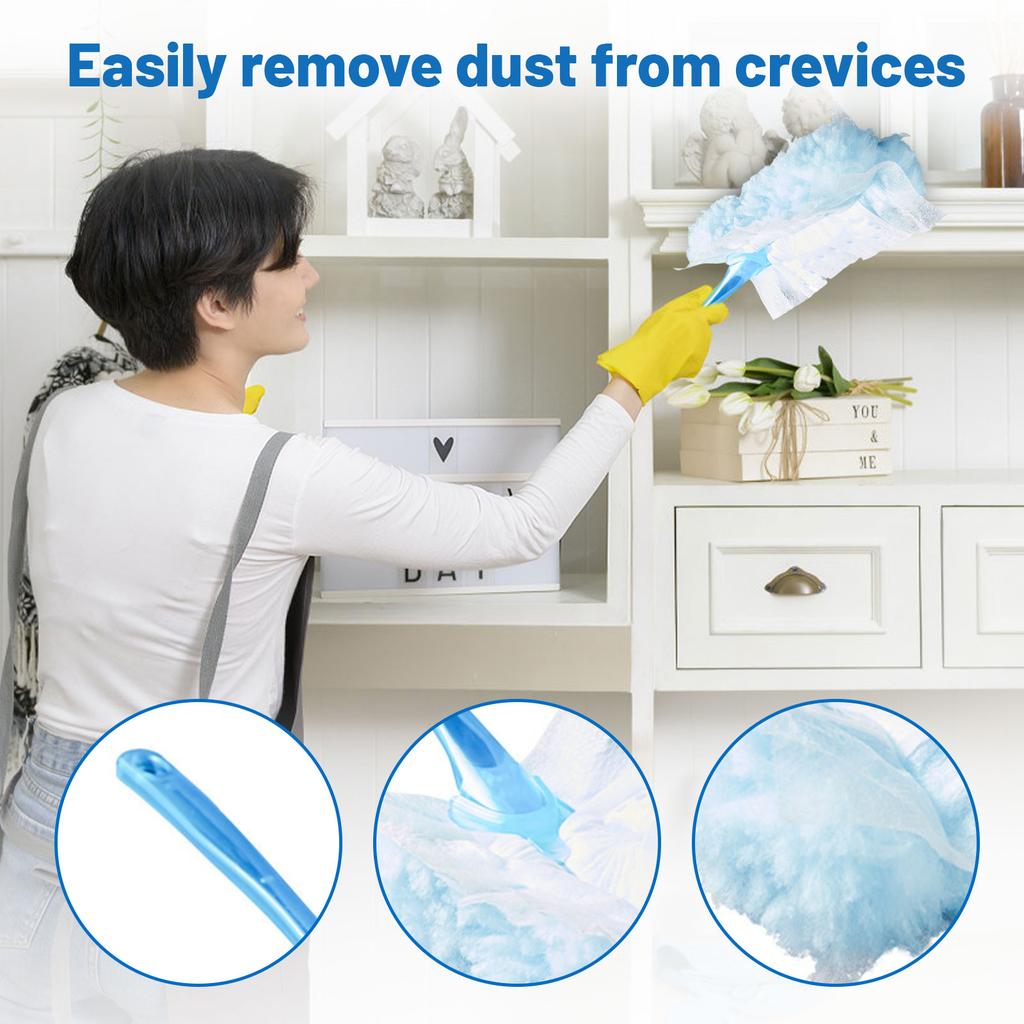 Electrostatic Removal Duster Household Cleaning Sweeping Disposable Fiber Brush Head Adsorption Removal Brush