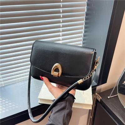 Retro Niche Underarm Bag Women's New Trendy Fashion Saddle Bag Simple and Elegant Shoulder Messenger Bag