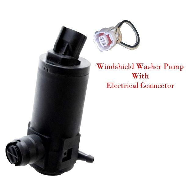 Windshield Washer Pump + Connector Fits Lexus Subaru Toyota 2016-