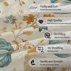 Cozy Pumpkin Themed Throw Blanket - Soft Warm Lightweight Autumn Harvest Festival Accent for Couch Bed Living Room