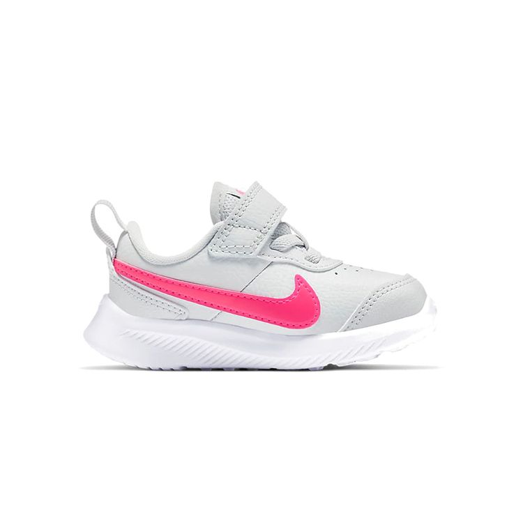 Nike Zapatillas Deportivas Casuales de Caña Baja de Cuero Varsity para Bebé Gris Rosa CN9397-002
