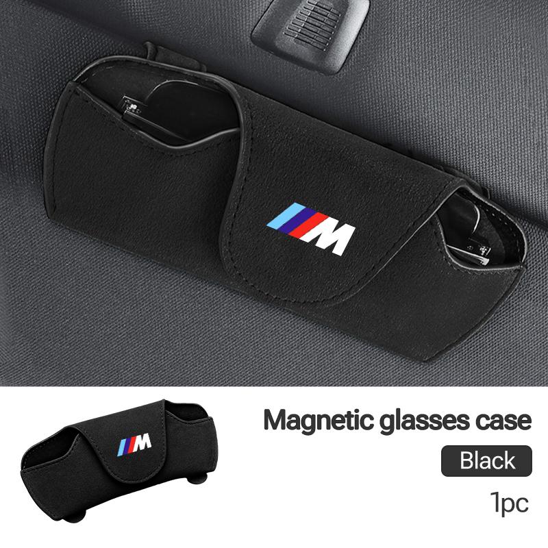2025 Heißer Auto-Sonnenblenden-Brillenhalter-Clip Sonnenbrillen-Aufbewahrungstasche Zubehör Für BMW 1 3 5 Serie X1 X4 X5 X7 G20 G38 F20 F39 F48