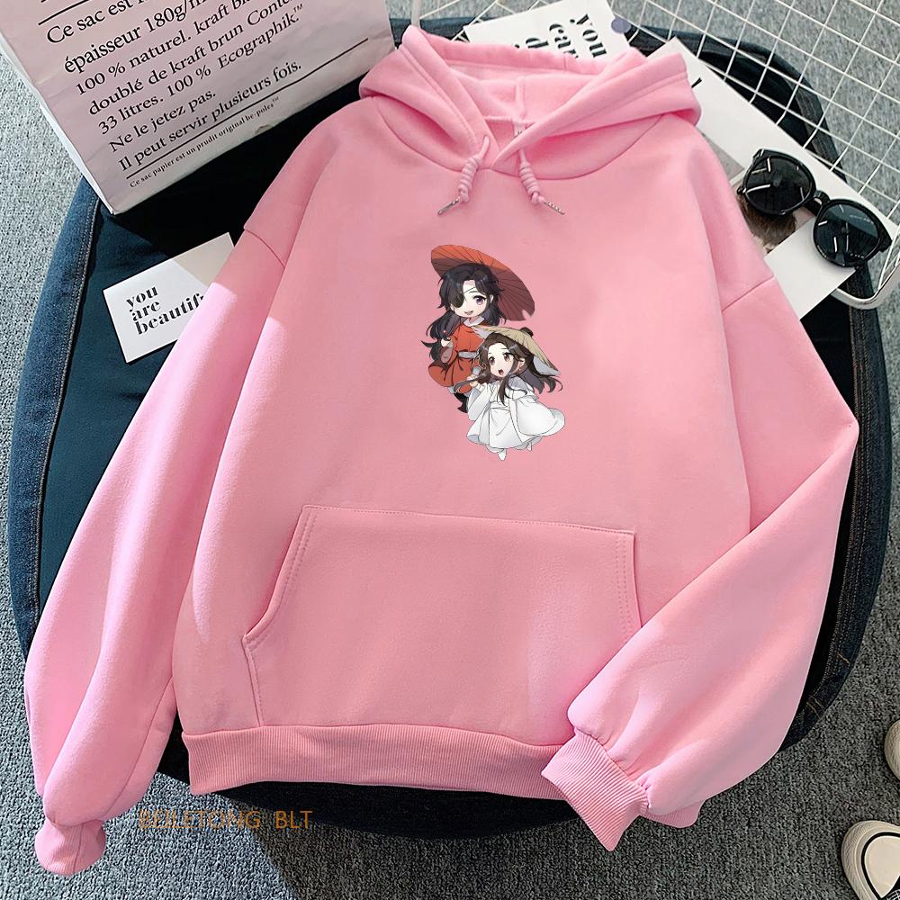 Heaven Official  Blessing Tian Guan Ci Fu TGCF Anime Hoodie Aesthetic O-neck Long Sleeve Sweatshirt Autumn Winter