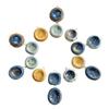 Colorful Starry Stainless Steel Pendant with Vacuum-Plated Stone Design