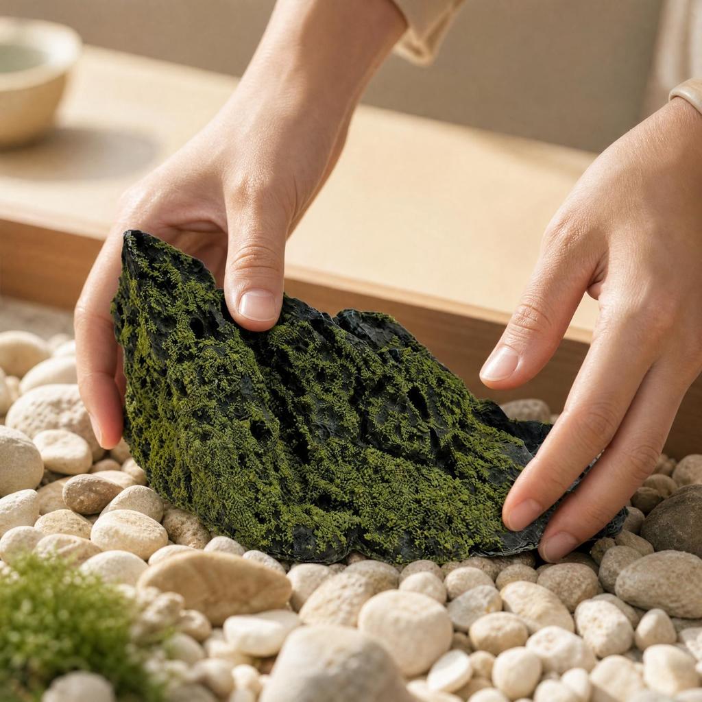 Lightweight Artificial Landscape Stone Rugged Decorative Rock with Lichen