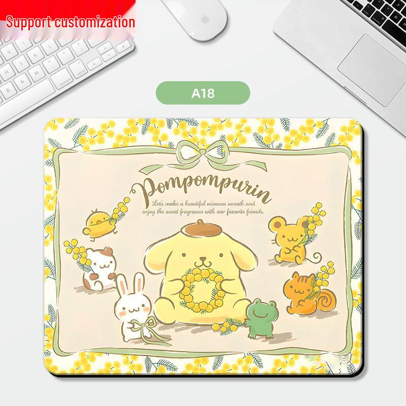 Charming Mouse Pad with Wrist Rest - Cute and Simple Desk Accessory for Girls and Students