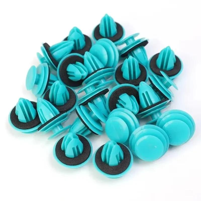 20-100PCS Auto Door Panel Clip with Seal Ring Auto Fastener Rivet Bumper Clip Retainer Car Interior Retaining Accessories 20pcs