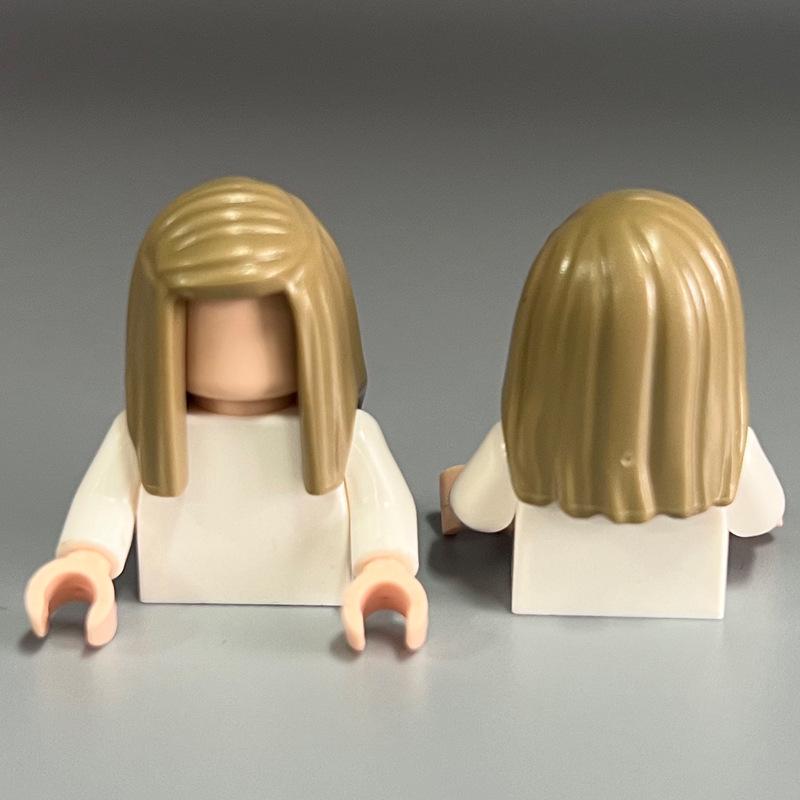 Cross-Border Compatible Girls' Lego Hair Building Blocks - Small Parts & DIY Accessories