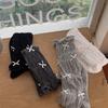 Bowknot Pleated Bubble Pile Socks Summer Thin Breathable Hot Girl Mid-calf Sweet Socks