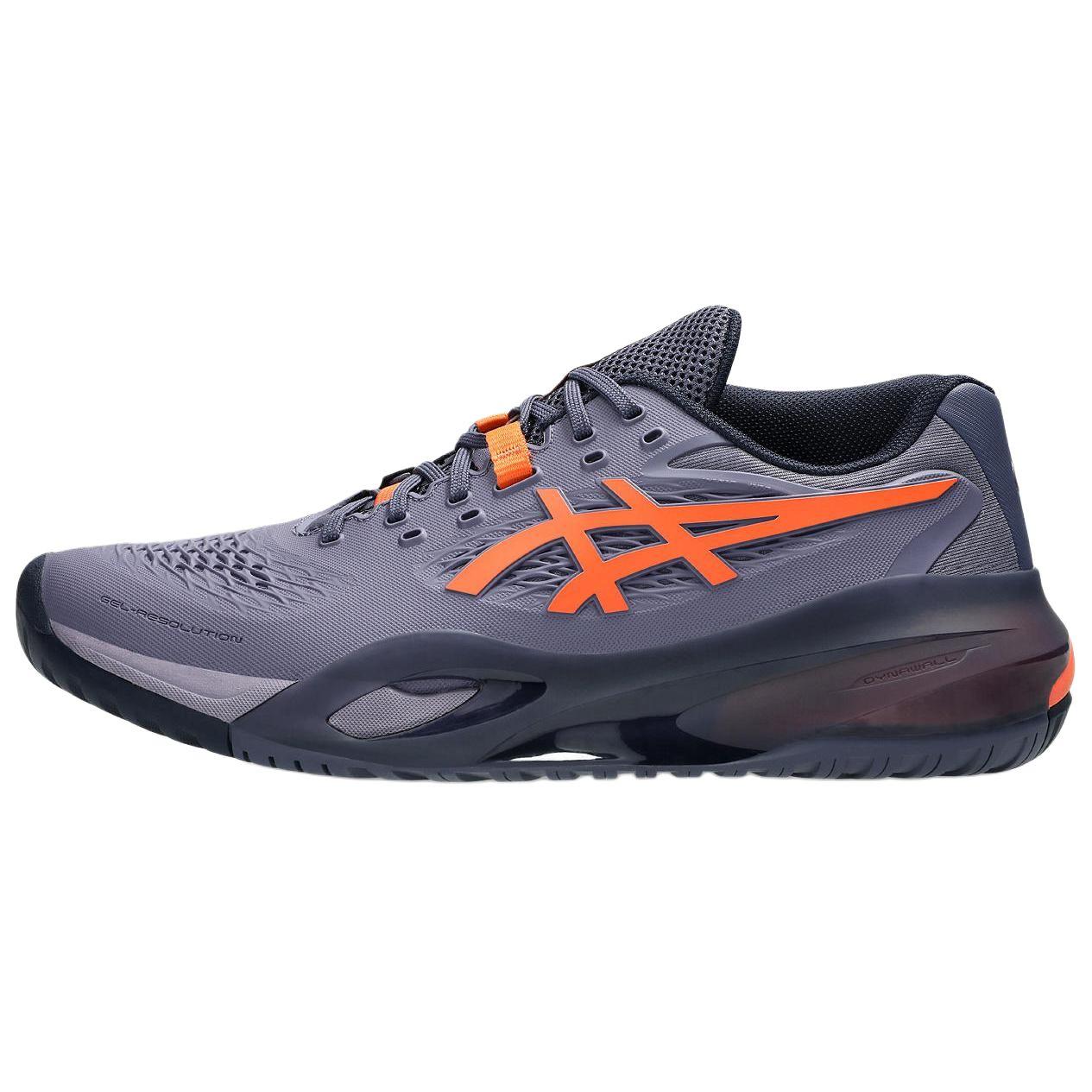 

new Asics Gel Resolution X Greyish Purple Nova Orange 44