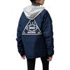 Vans Giacca da Uomo con Cappuccio Bottoni Nascosti Slim Fit Maniche Lunghe Capispalla Blu Navy VN000FBYLKZ